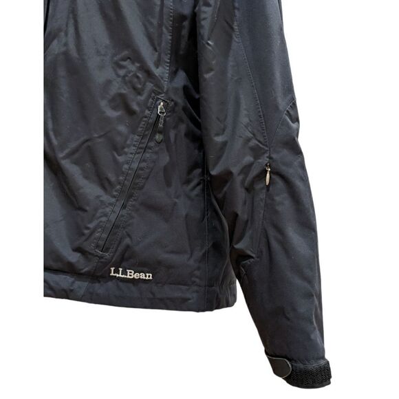 L.L. Bean Women's Black Insulated Primaloft Shell Jacket Zip up Hoody Size S - Picture 7 of 13